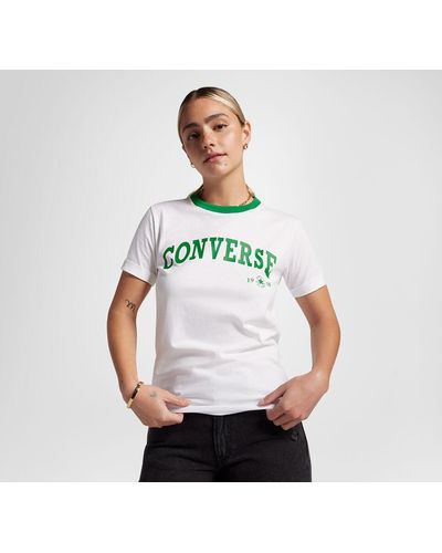 Converse Retro Ringer T-shirt - White