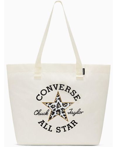 Converse Chuck Taylor Patch Leopard Tote - White