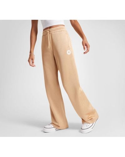 Converse Metallic Patch Loose Fit Joggers - Natural