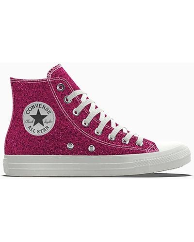 Converse Custom Chuck Taylor All Star Glitter By You - Purple