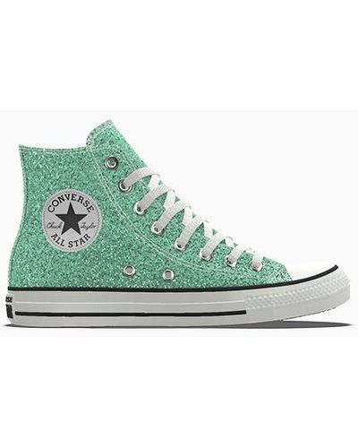 Converse Custom Chuck Taylor All Star Glitter By You - Grün