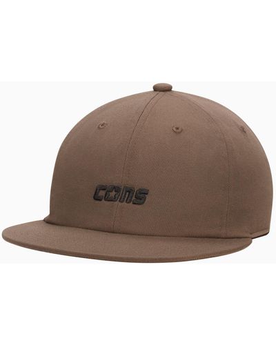 Converse Six panel baseball hat - Braun