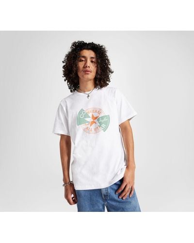Converse Distorted Patch T-Shirt - Blanc