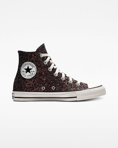 Converse Custom chuck taylor all star glitter by you - Schwarz