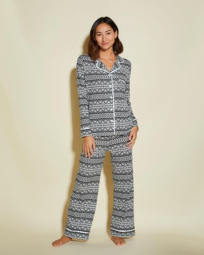 Cosabella Petite Long Sleeve Top & Pant Pyjama Set - Black