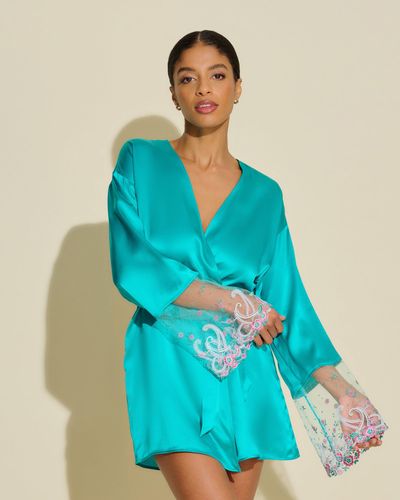 Cosabella Silk Robe - Green