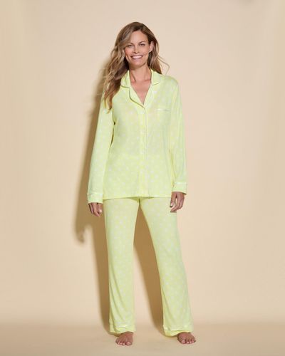 Cosabella Long Sleeve Top & Pant Pyjama Set - Multicolour