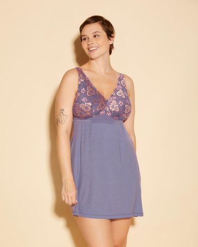 Cosabella Extended Chemise - Purple