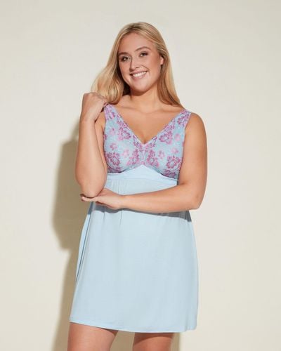 Cosabella Extended Chemise - Blue