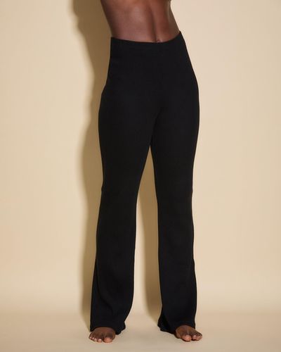 Cosabella High Waisted Wide Leg Pant - Black