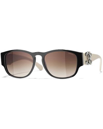 Chanel Square Sunglasses Ch5380 Dark Tortoise & in Brown | Lyst Australia