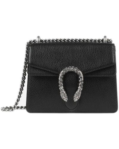 Gucci Dionysus Leather Mini Bag - Black