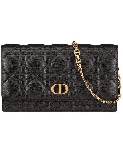 Dior Caro Pouch Black Cannage Lambskin