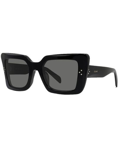 Celine Rectangular Sunglasses Cl40156u Black