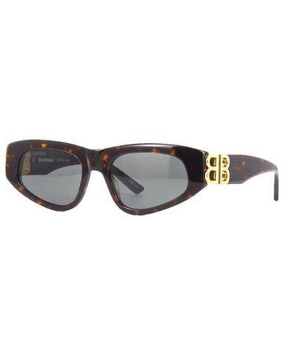 Balenciaga Dynasty D-frame Sunglasses Bb0095s In Brown - Multicolour