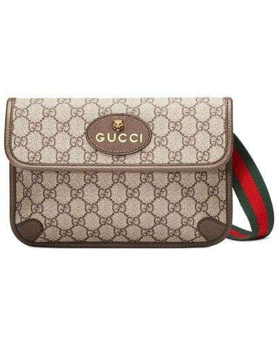Gucci Neo Vintage GG Supreme Belt Bag Handbag - Natural
