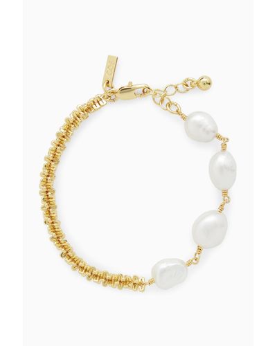 COS Freshwater Pearl Bracelet - White