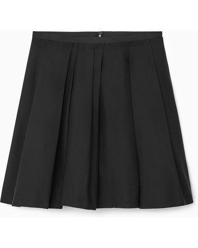 COS Pleated Mini Skirt - Black