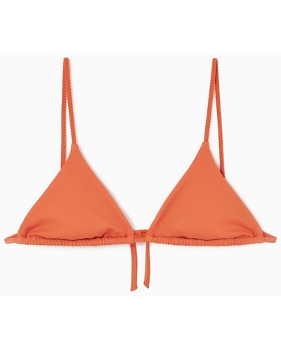 COS Triangel-bikinioberteil - Orange