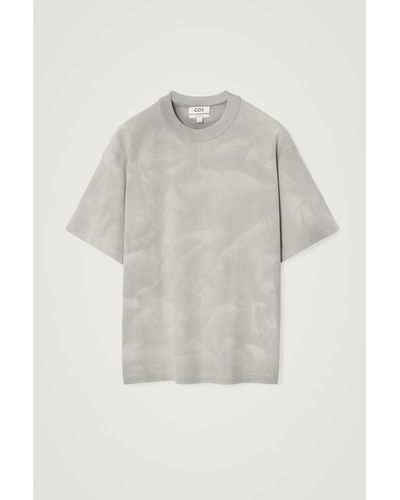 COS Oversized-t-shirt Mit Acid-waschung - Grau