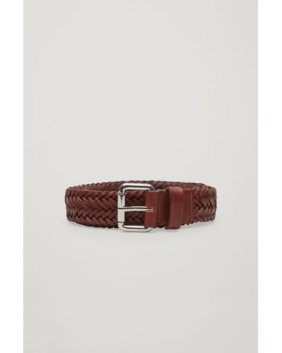 COS Fine Braided Belt - Brown