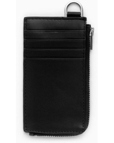 COS Leather Zipped Cardholder - Black