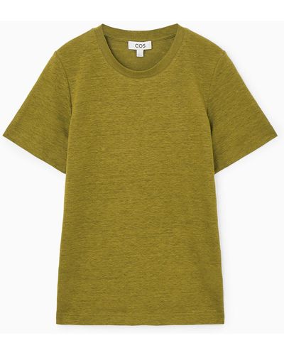 COS Linen T-shirt - Green