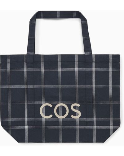 COS Utility Tote - Canvas - Blue