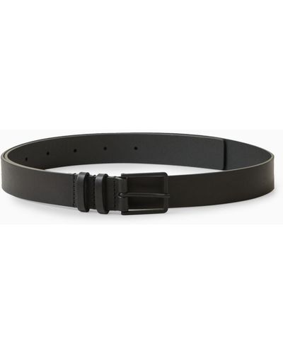 COS Classic Leather Belt - Black