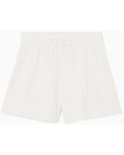 COS Drawstring Shorts - White
