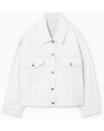 COS Oversized Denim Jacket - White