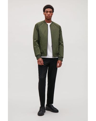 COS Raglan-sleeve Bomber Jacket - Green