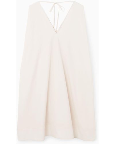 COS A-line Sleeveless Mini Dress - White