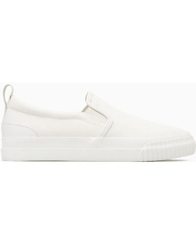 COS Canvas Slip-on Trainers - White