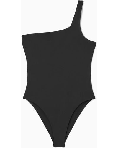 COS Badeanzug Mit Asymmetrischem Ausschnitt - Schwarz