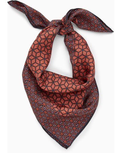 COS Silk Neck Scarf Gift Box - Red