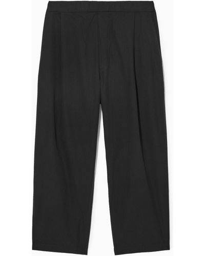 COS Wide-leg Elasticated Pants - Black