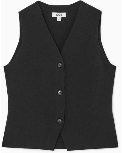 COS Knitted Vest - Black