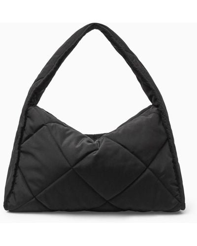 COS Diamond-quilted Shoulder Bag - Black