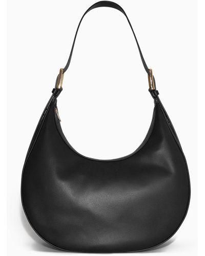 COS Crescent Bag - Leather - Black