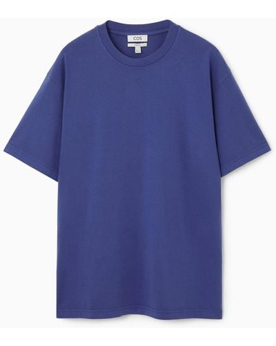 COS Slouched T-shirt - Blue