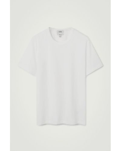 COS Brushed Cotton T-shirt - White
