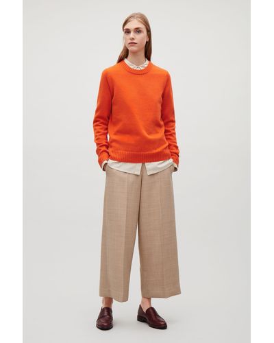 COS Cashmere Sweater - Orange