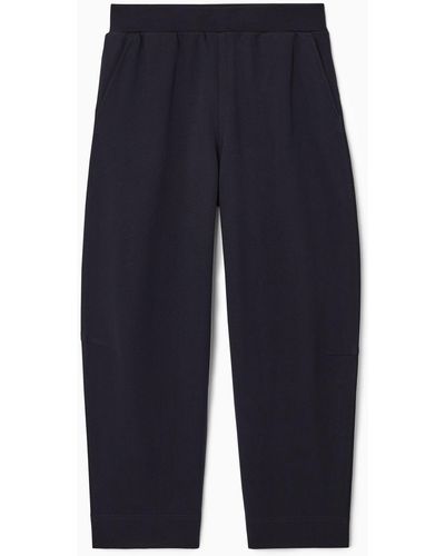 COS Barrel-leg Jersey Sweatpants - Blue
