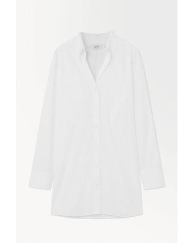 COS The Waisted Tailored Shirt - White