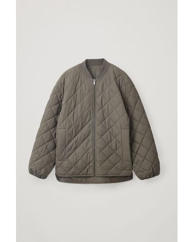 COS Reversible Quilted Jacket - Green
