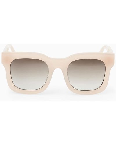 COS Gaze Sunglasses - D-frame - White