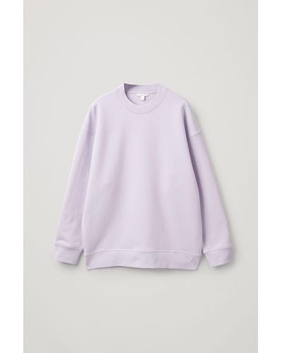 COS Oversized Sweatshirt - Purple