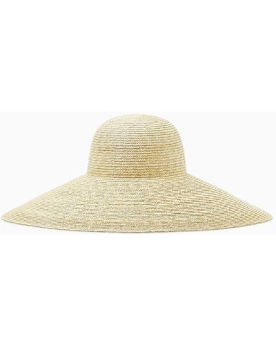 COS Oversized Straw Hat - White