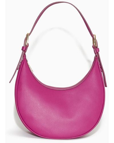 COS Mini Crescent Bag - Leather - Pink